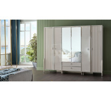 Шестистворчатый шкаф Gravita (Гравита) GRAV-34 слоновая кость