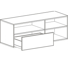 Тумба под телевизор Кёльн-1220 (высокая) Белый Аляска
